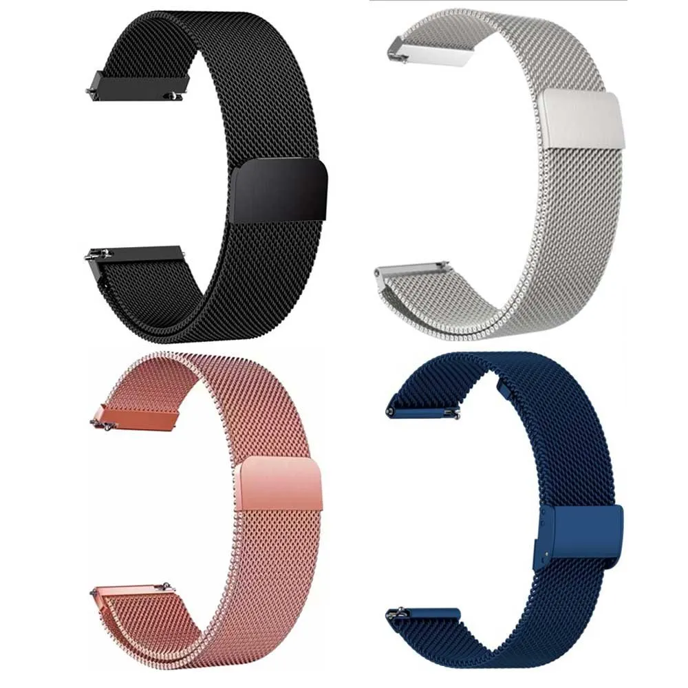 metallic strap with magnetic clasp 20mm