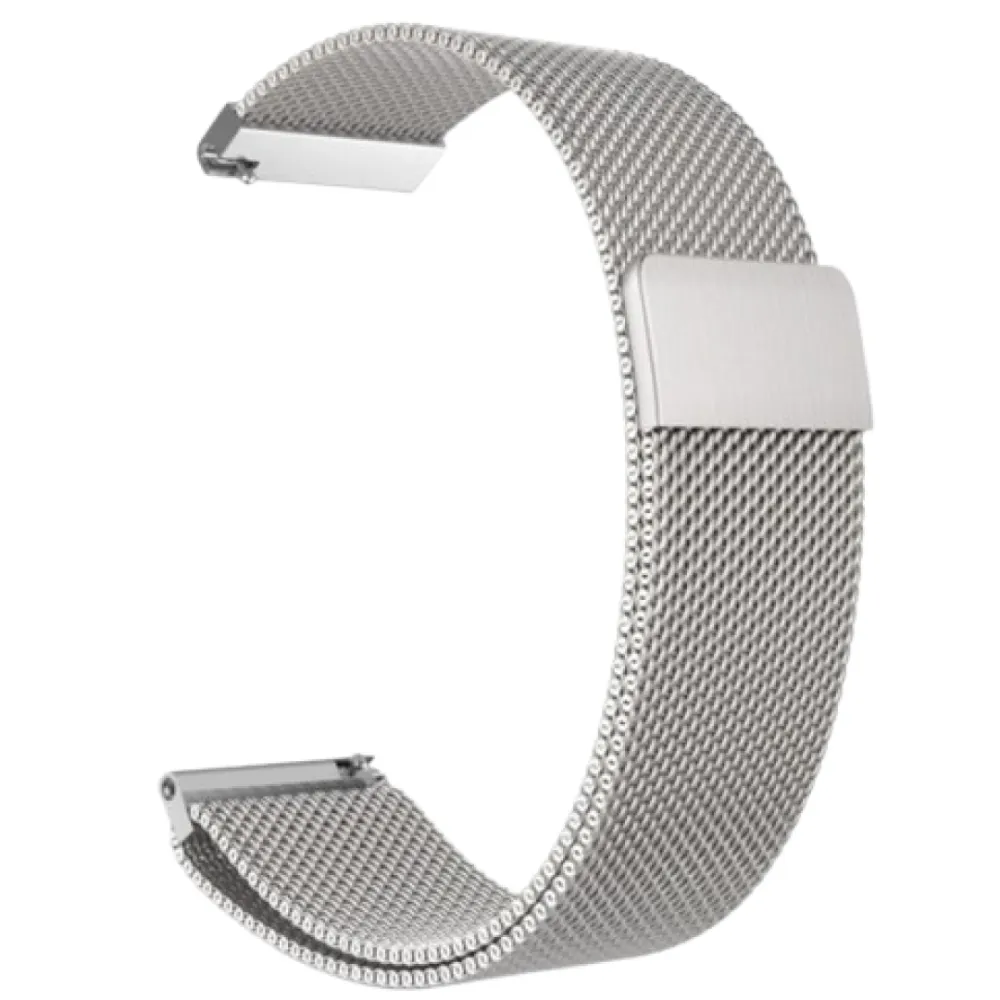 metallic strap with magnetic clasp 22mm