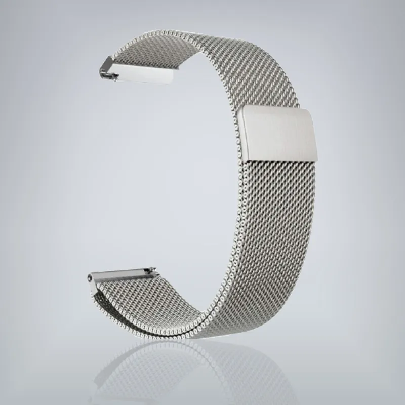 metallic strap with magnetic clasp 22mm