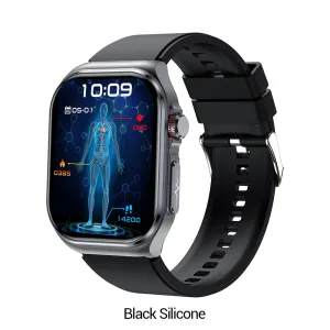 Black case / Black silicone strap