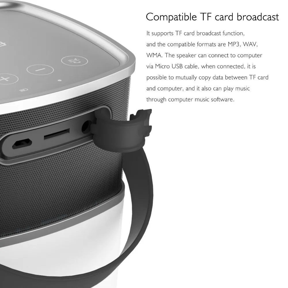 waterproof bluetooth speaker - led light