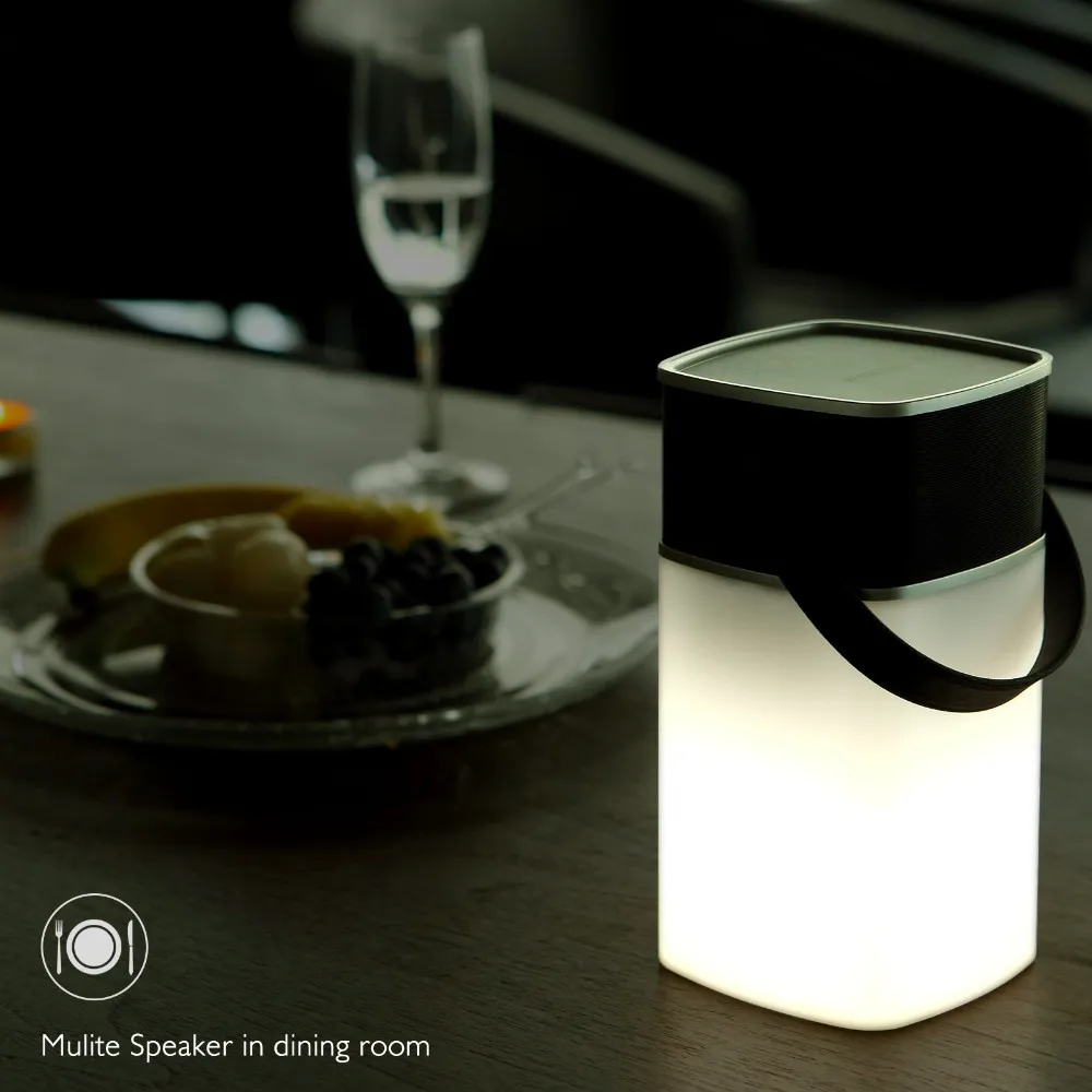 waterproof bluetooth speaker - led light