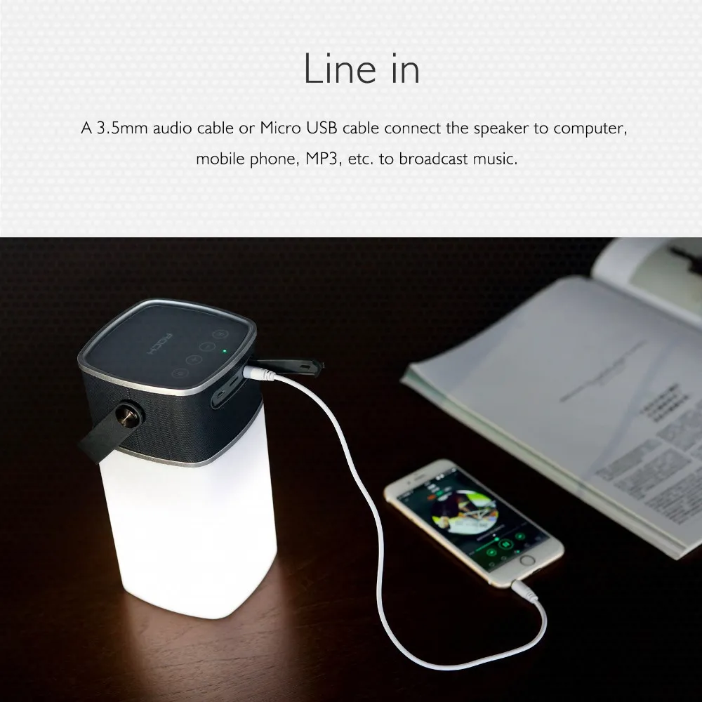 waterproof bluetooth speaker - led light