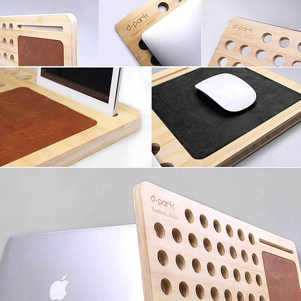 base made of natural bamboo wood