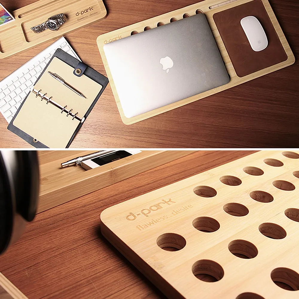 base made of natural bamboo wood