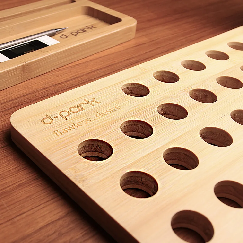 base made of natural bamboo wood