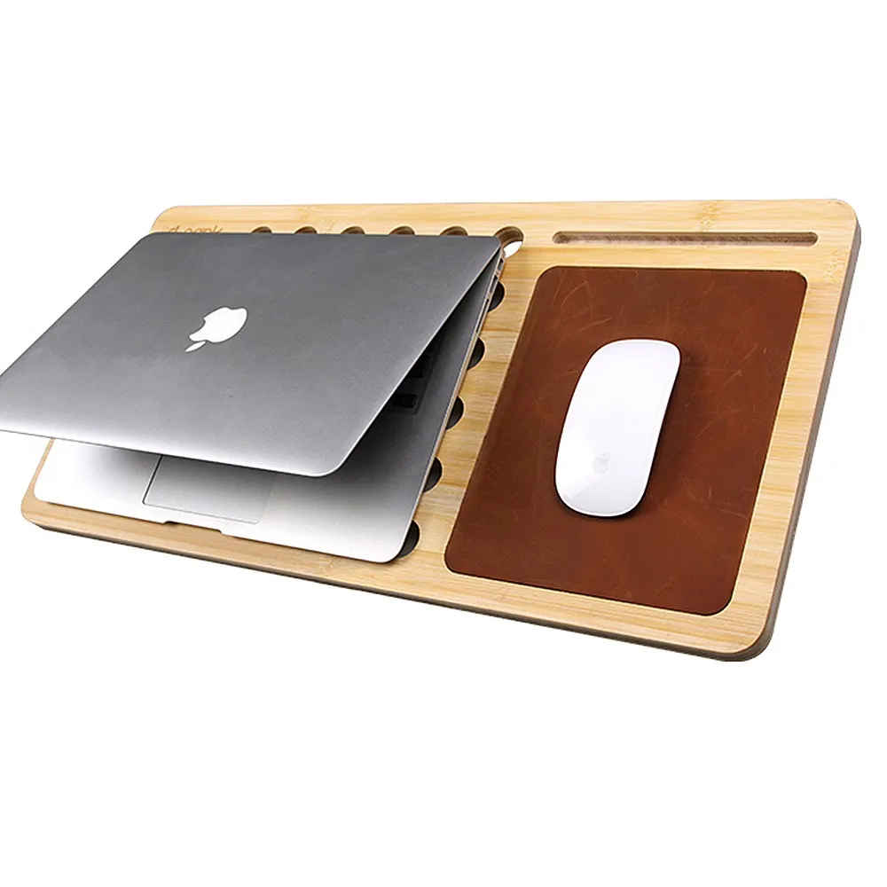 base made of natural bamboo wood