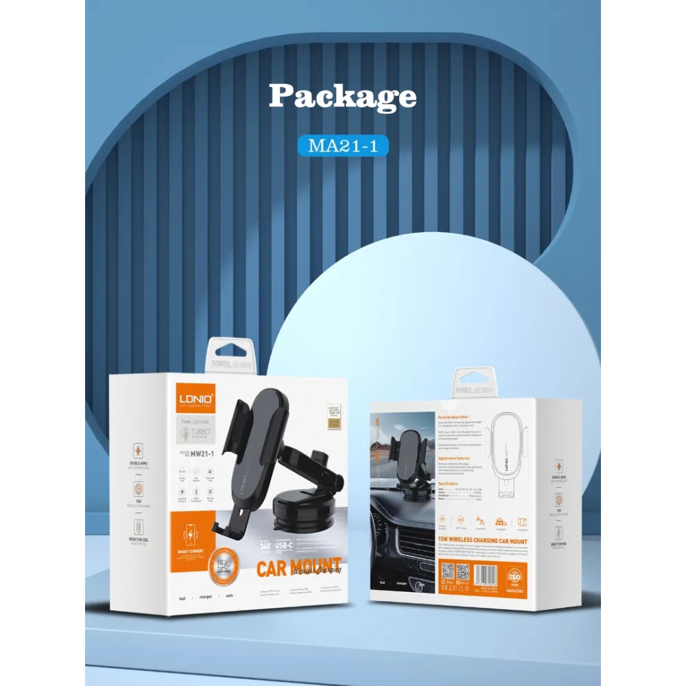 Wireless Charging Car Phone Holder