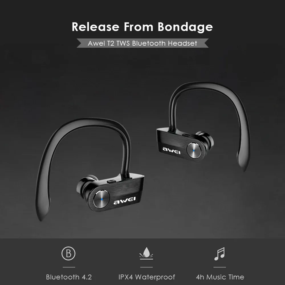 pair of bluetooth headset t2