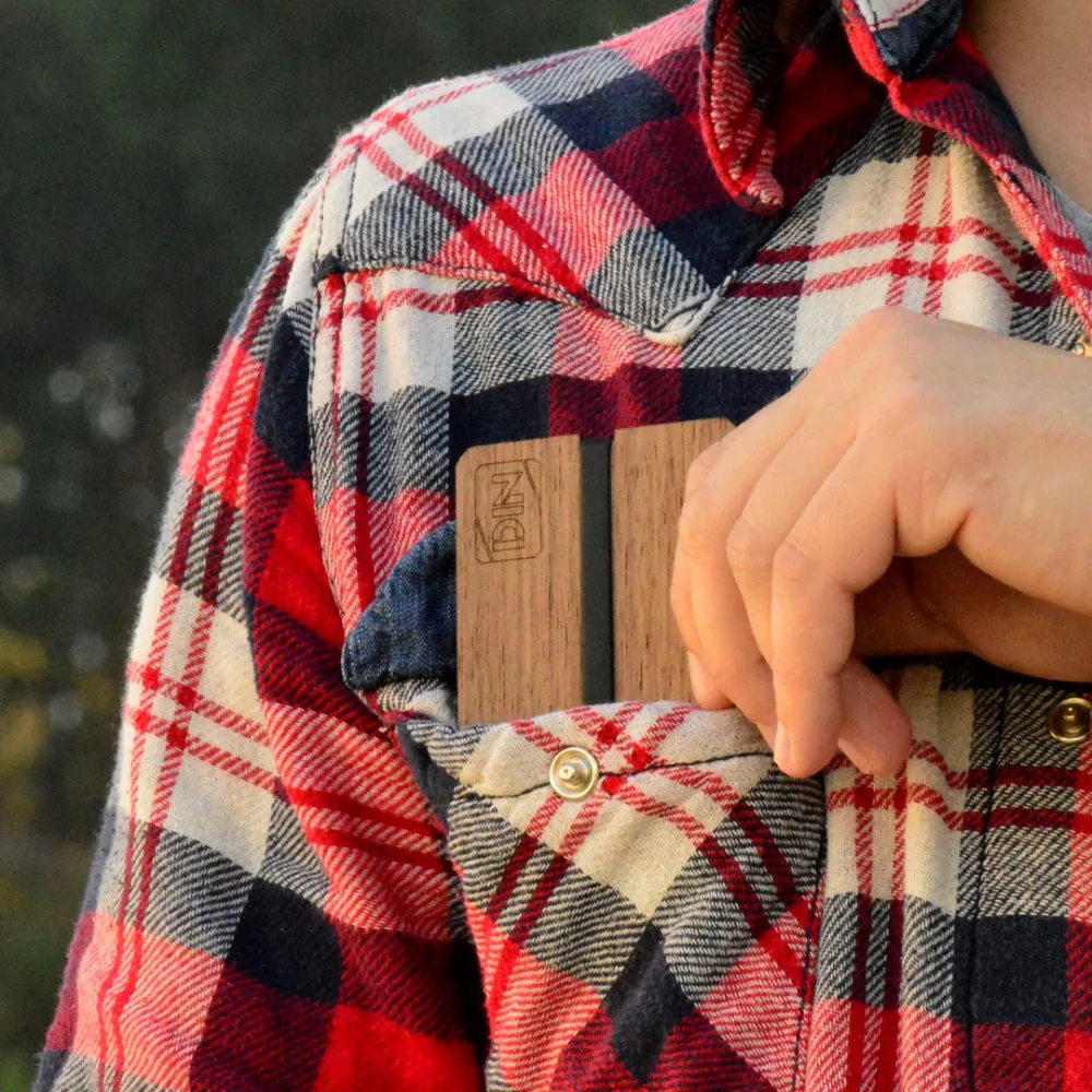 handmade wooden wallets