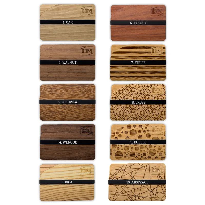 handmade wooden wallets