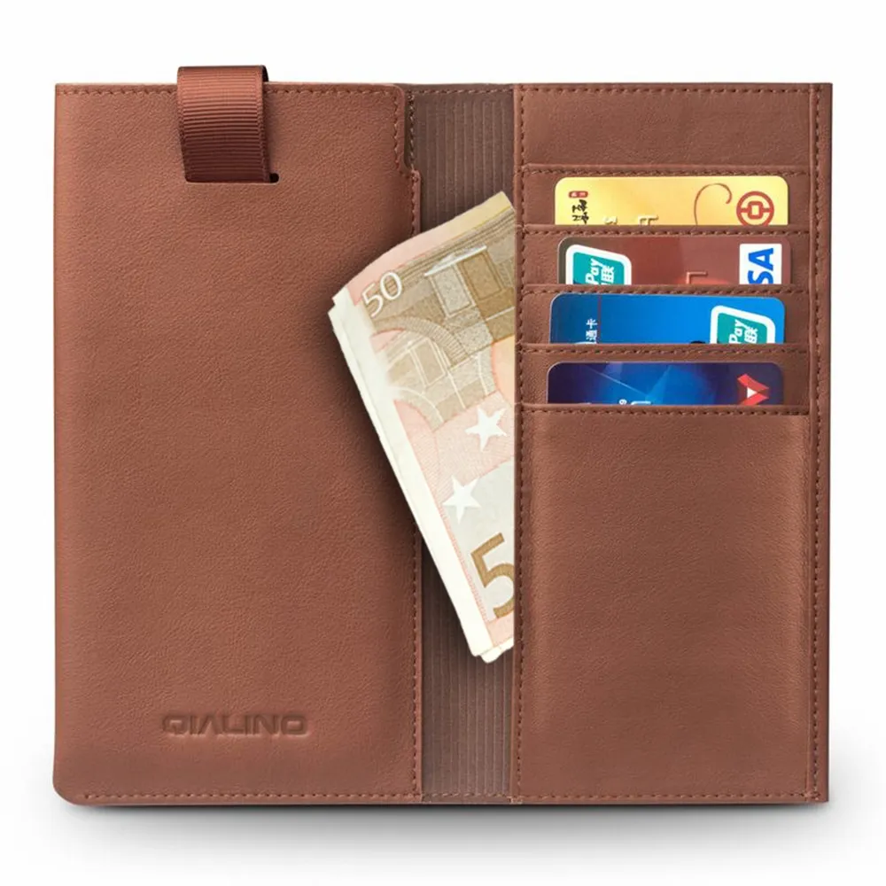 wallet and leather loop with clasp