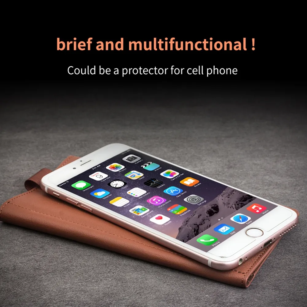 wallet and leather loop with clasp