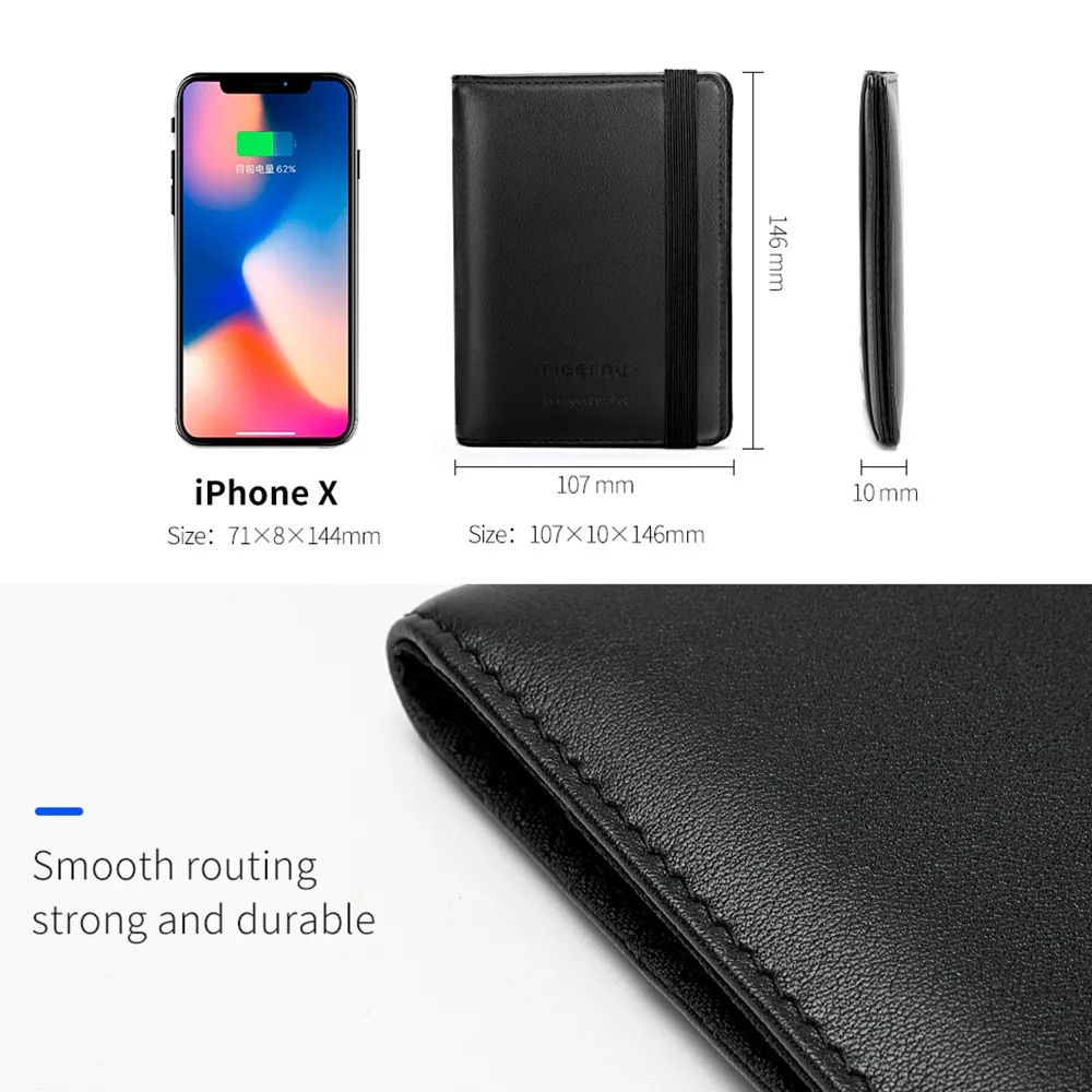 leather wallet with elastic band