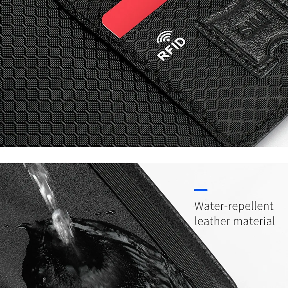 leather wallet with elastic band