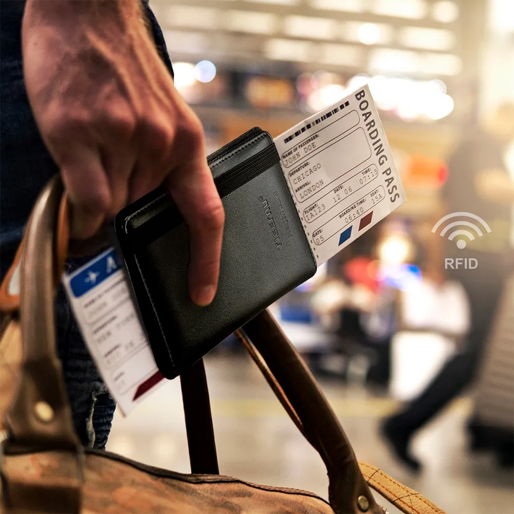 leather wallet with elastic band