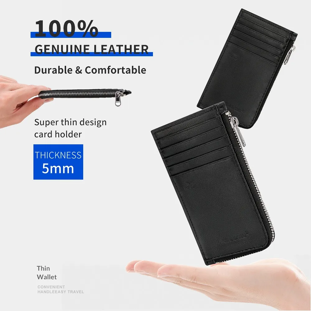 leather wallet for cards and cash