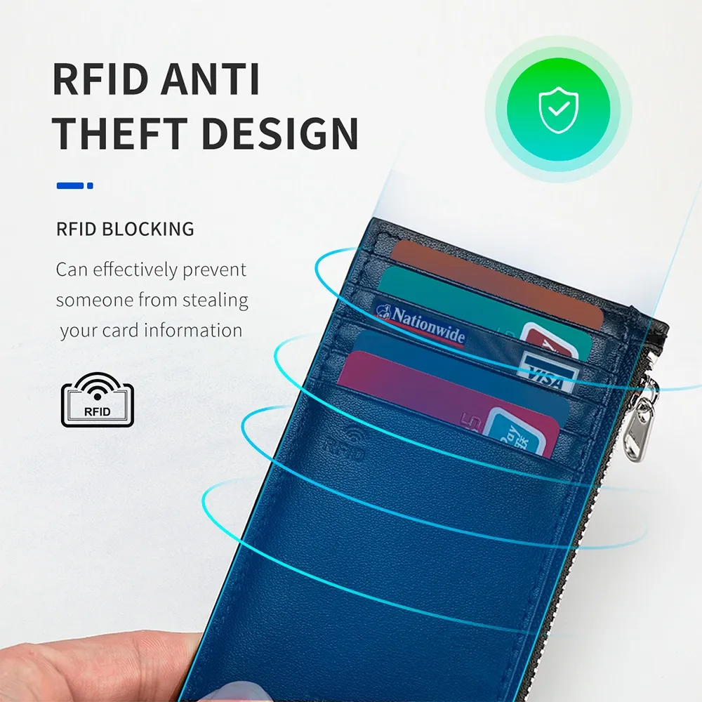 leather wallet for cards and cash