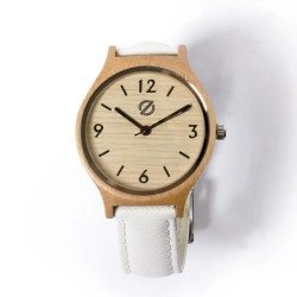 Wooden watch Zirro - White Shine
