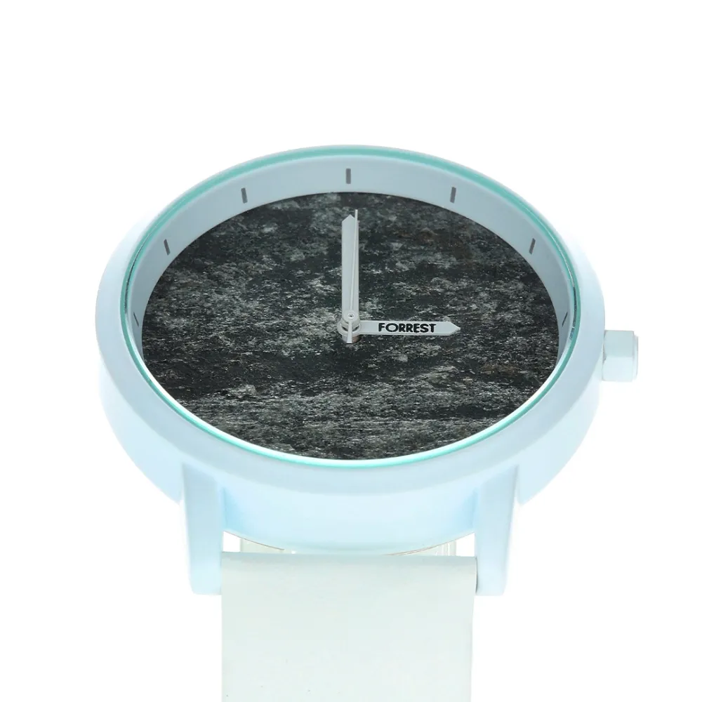 wooden watch zirro - white stone