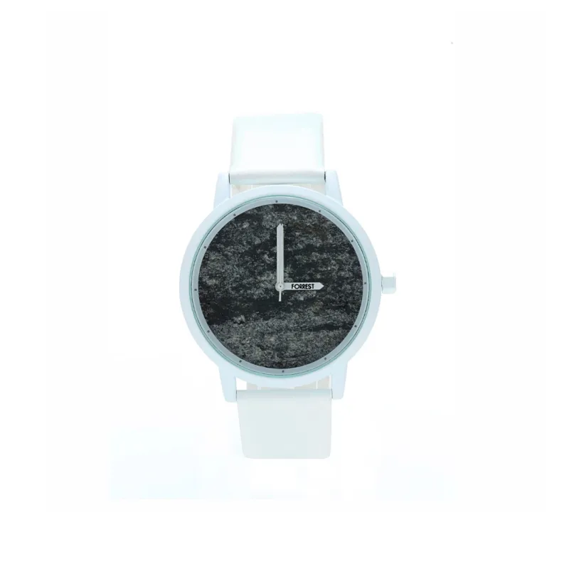 wooden watch zirro - white stone