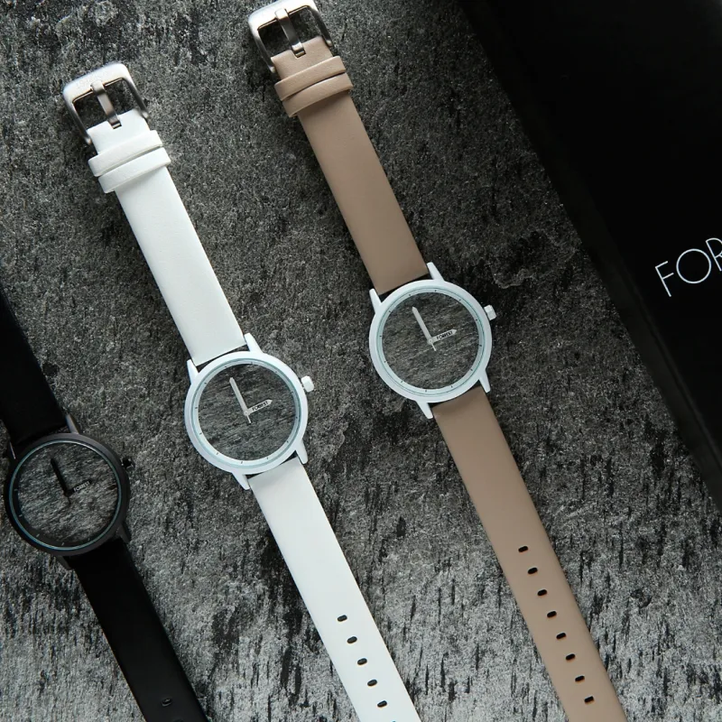 wooden watch zirro - white stone