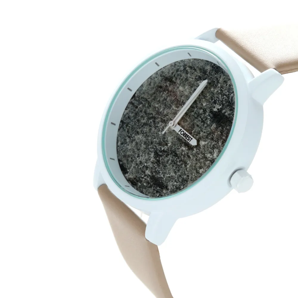 wooden watch zirro - grey stone