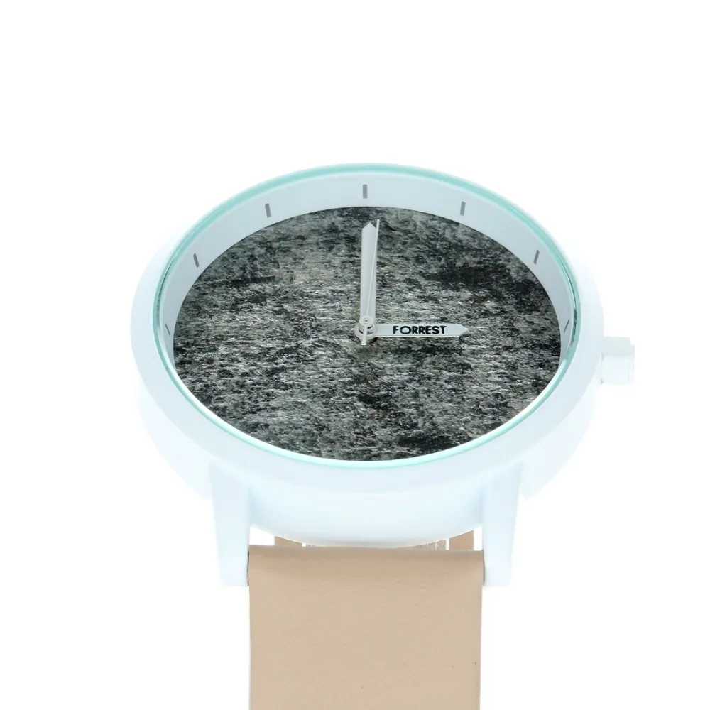 wooden watch zirro - grey stone