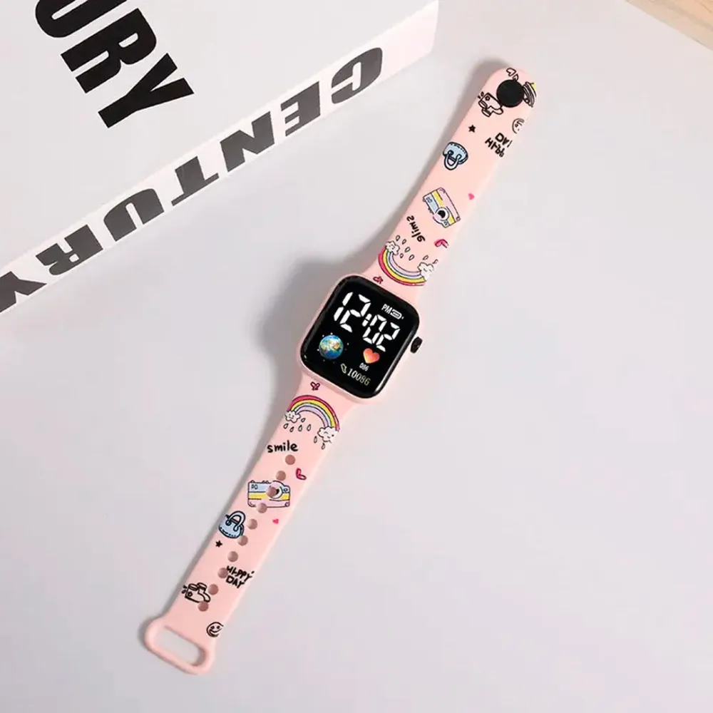 Cartoon Printed Digital Watch